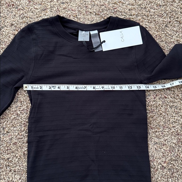 NWT CALIA Seamless Crop Elbow Tee | Pure Ebony | Size S - Picture 6 of 7